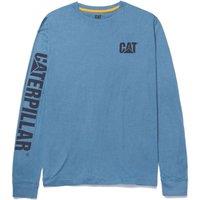 CAT Trademark Banner Long Sleeve T-Shirt Green Large 41" Chest (720XT)