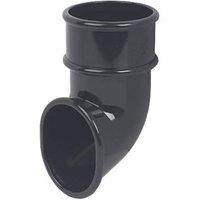 FloPlast Mini Line Round Downpipe Shoe Black 50mm (72193)