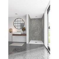 Splashwall Scafell Slate Postformed Bathroom Wall Panel Stone Grey 2420mm x 1200mm x 10mm (721KU)