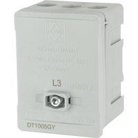 Lewden 100A 5-Way 2.5-35mm Connector Block Grey (722YM)