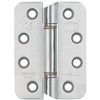 Smith & Locke Satin Stainless Steel Grade 13 Fire Rated Anti-Ligature Hinges 102mm x 76mm 2 Pack (7234J)