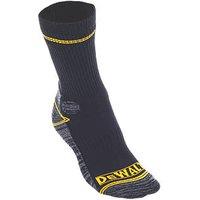 DeWalt Pro Comfort Work Socks Black/Grey/Yellow 7-12 1 Pair (723JF)