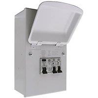 MK Sentry 4-Module 2-Way Populated High Integrity RCD Incomer Consumer Unit (723PG)