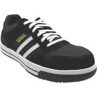 Stanley FatMax Garston Size 11 Black/White Steel Toe Cap Safety Trainers (723VT)