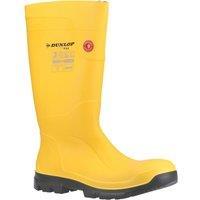 Dunlop Purofort FieldPRO Size 10.5 Yellow Steel Toe Cap Safety Wellies (723XG)
