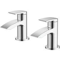 Wye Bathroom Basin Taps Chrome 1 Pair (7244V)