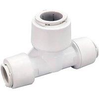 FloPlast FloFit+ Plastic Push-Fit Reducing Tee 22mm x 22mm x 28mm (724RG)