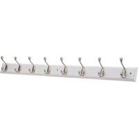 Essentials 8-Hook Rail White 910mm x 95mm (724TE)