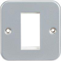 Knightsbridge 1-Module Modular Metal Clad Faceplate (724YA)