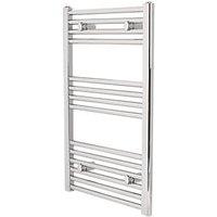 Towelrads 800mm x 500mm 774BTU Chrome Flat Towel Radiator (726RY)