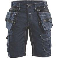 Blaklader Denim Stretch Shorts Navy/Black 38" W (726TC)