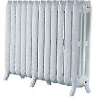 Arroll 760mm x 994mm 5896BTU White Cast Iron 3 Column Radiator (7272P)