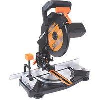 Evolution R210CMS 210mm Electric Single-Bevel Multi material Compound Mitre Saw 220-240V (7277P)