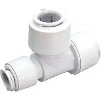 FloPlast FloFit+ Plastic Push-Fit Reducing Tee 22mm x 15mm x 22mm (727RF)
