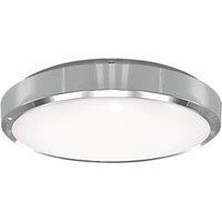 4lite Indoor Maintained Emergency Round LED Wall/Ceiling Light Chrome 18W 1847lm (727RR)