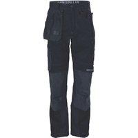 CAT Floor Layer Flex Work Trousers Black 36" W 34" L (727XC)