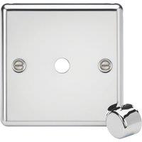 Knightsbridge Raised Rounded 1-Gang Modular Dimmer Switch Polished Chrome (727YA)