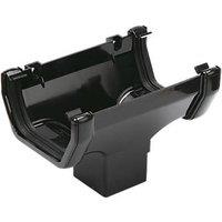 FloPlast uPVC Square Running Outlet Black 114mm x 65mm (72837)