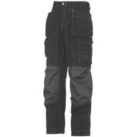 Snickers 3223 Floorlayer Work Trousers Grey/Black 33" W 30" L (72879)