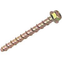 Easyfix Yellow Zinc-Plated Carbon Steel Concrete Bolts M10 x 80mm 10 Pack (7287P)