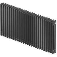 Acova 600mm x 1226mm 5403BTU Anthracite Horizontal 3 Column Radiator (728FW)