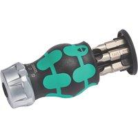 Wera Kraftform Kompakt Stubby Magazine RA 3 Interchangeable Ratchet Screwdriver Set 6 Pcs (728XX)
