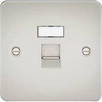Knightsbridge 1-Gang RJ45 Ethernet Socket Pearl (729TX)