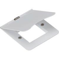 Knightsbridge Flat Plate 2-Module Modular Faceplate Matt White (729YA)