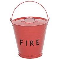 Metal Fire Bucket & Lid 10Ltr (730FX)