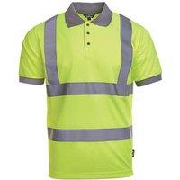 Site Hi-Vis Polo Shirt Yellow Large 44.5" Chest (730KY)
