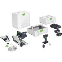 Festool 578028 18V 2 x 5.0Ah Li-Ion Airstream & Bluetooth Brushless Cordless Twin Pack (731VT)
