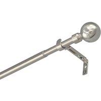 Renaissance Brushed Nickel Curtain Pole 19/16mm x 120-210cm (732CK)