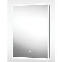 Sensio Eclipse 1-Door Recessed Illuminated Cabinet With 1890lm LED Light Silver Effect 500mm x 116mm x 700mm (732PE)