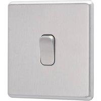 Arlec 10A 1-Gang 2-Way Light Switch Stainless Steel (732RU)