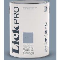 LickPro 5Ltr Blue 17 Vinyl Matt Emulsion Paint (732TM)