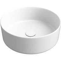 Matt White Bathroom Washbowl No Tap Holes 355mm (733PJ)