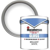 Macpherson 2.5Ltr Brilliant White Gloss Solvent-Based Trim Paint (733TA)