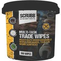 Scrubb Cleaning Wipes White 300 Pack (733VE)