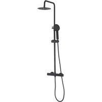 ETAL Siena Rear-Fed Exposed Matt Black Thermostatic Mixer Shower (733VN)