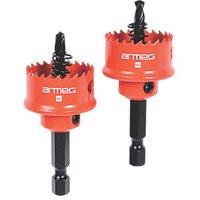 Armeg Acceler8 Hex Shank Sheet Steel Holesaws 25mm 2 Pack (734HF)