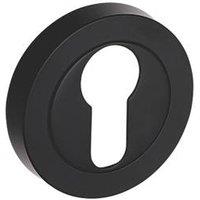 Smith & Locke Euro Escutcheon (Single) Matt Black 50mm (734HY)