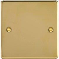 Varilight 1-Gang Blanking Plate Polished Brass (734YT)