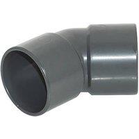 FloPlast Solvent Weld Waste Bend 135 Anthracite Grey 32mm 5 Pack (735KJ)