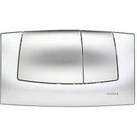 Fluidmaster Schwab Onda 227747 Dual-Flush Flushing Plate Gloss/Matt Chrome (7361X)