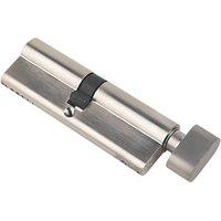 Smith & Locke Fire Rated 1 Star Thumbturn 6-Pin Euro Cylinder Lock 45-50 (95mm) Polished Nickel (7364P)