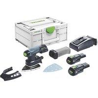 Festool DTSC 400 3.0 I-Plus 18V 2 x 3.0Ah Li-Ion Bluetooth Brushless Cordless Delta Sander (736HU)