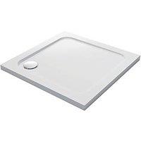 Mira Flight Low Corner Waste Square Shower Tray White 900mm x 900mm x 40mm (736RX)