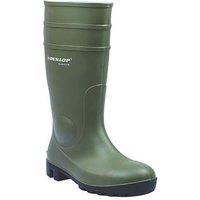 Dunlop Protomastor Size 7 Green Steel Toe Cap Safety Wellies (73820)