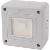 LAP IP66 10AX 1-Gang 2-Way Weatherproof Outdoor Switch (73955)