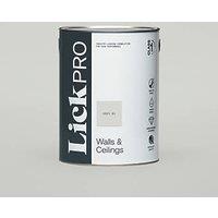 LickPro Max+ 5Ltr Grey 01 Matt Emulsion Paint (739JY)